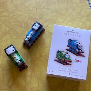 Hallmark Keepsake Thomas & Friends Blue and Green Ornaments